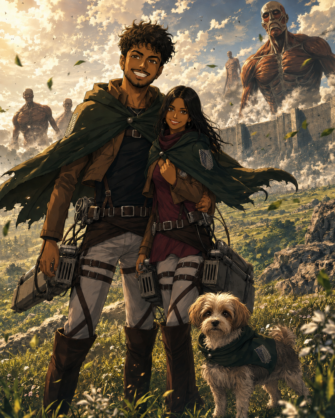 The two of us beginning an adventure together with Oscar
